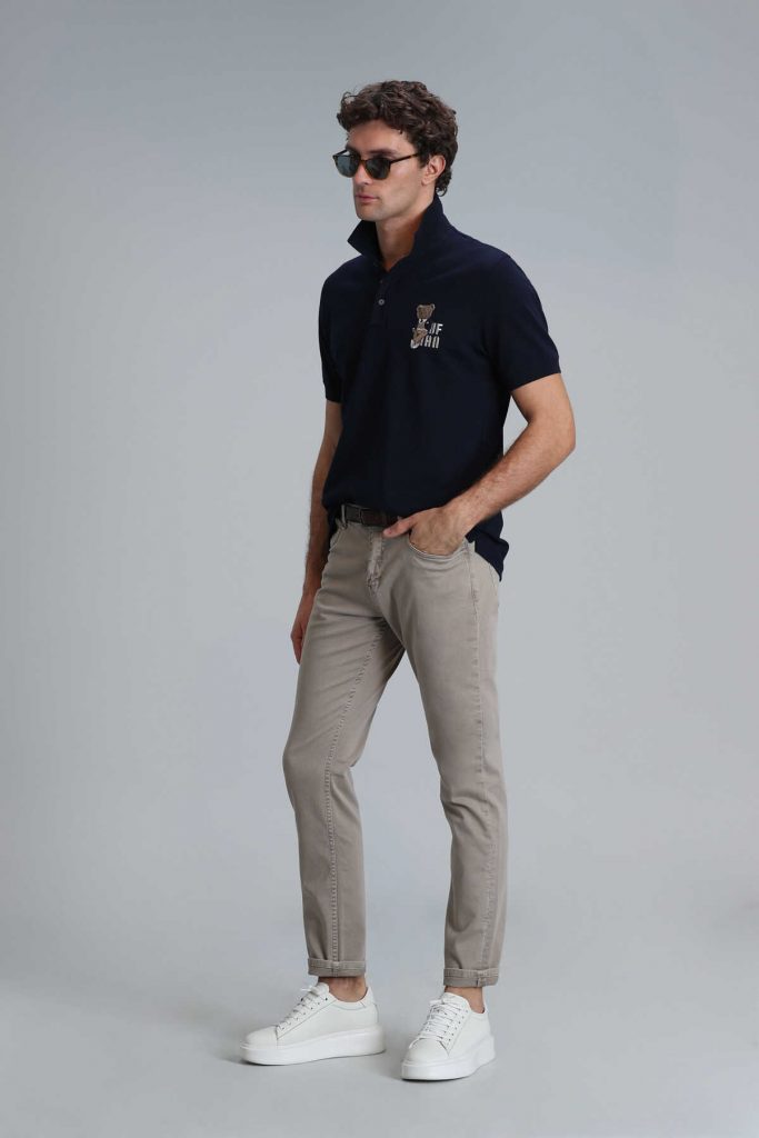 Мужские брюки Helt Spor, 5 карманов, Slim Fit, цвет верблюжий, размеры 44-54 — изображение 3