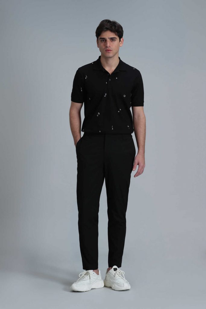 Смарт чино мужские брюки Slim Fit черные размера 46-56 — изображение 4