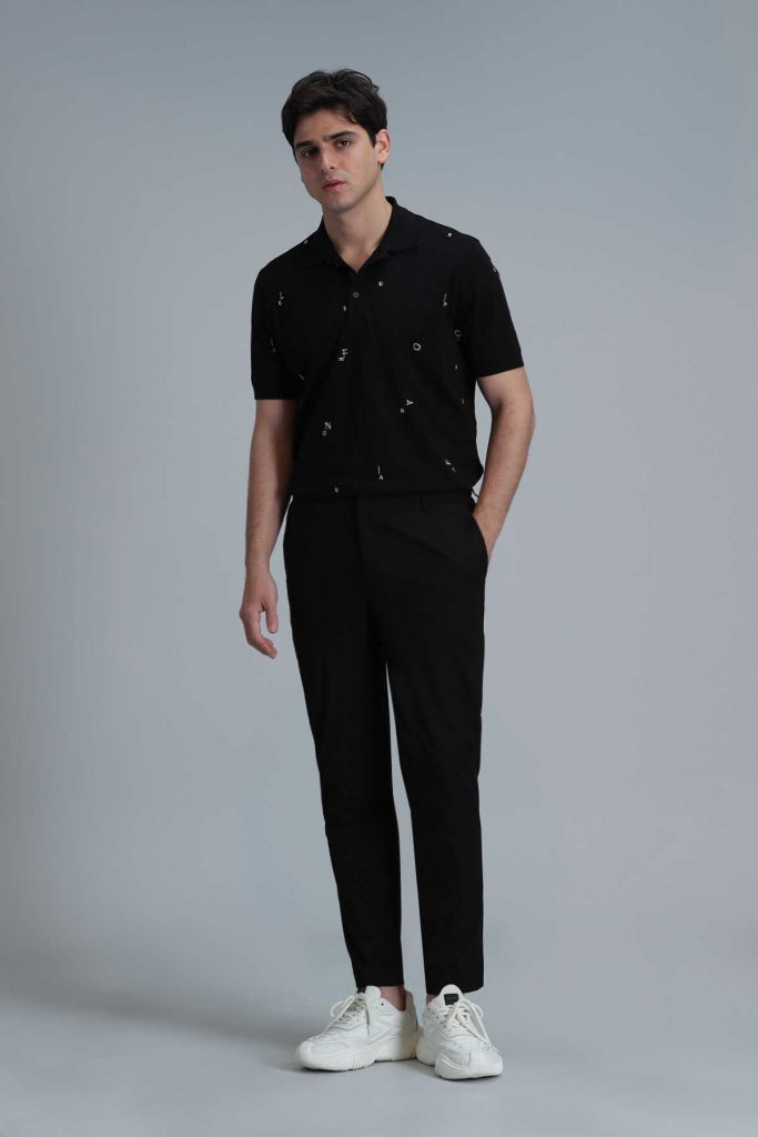Смарт чино мужские брюки Slim Fit черные размера 46-56 — изображение 5