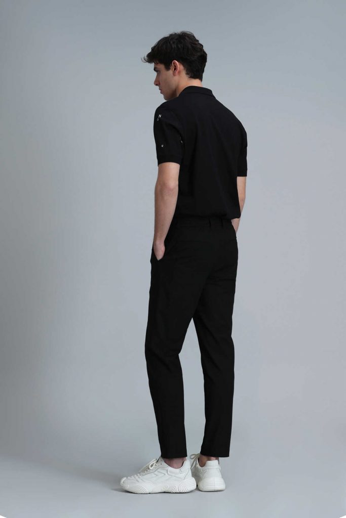 Смарт чино мужские брюки Slim Fit черные размера 46-56 — изображение 6