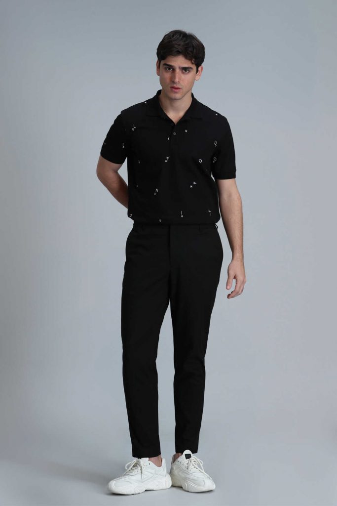 Смарт чино мужские брюки Slim Fit черные размера 46-56 — изображение 3