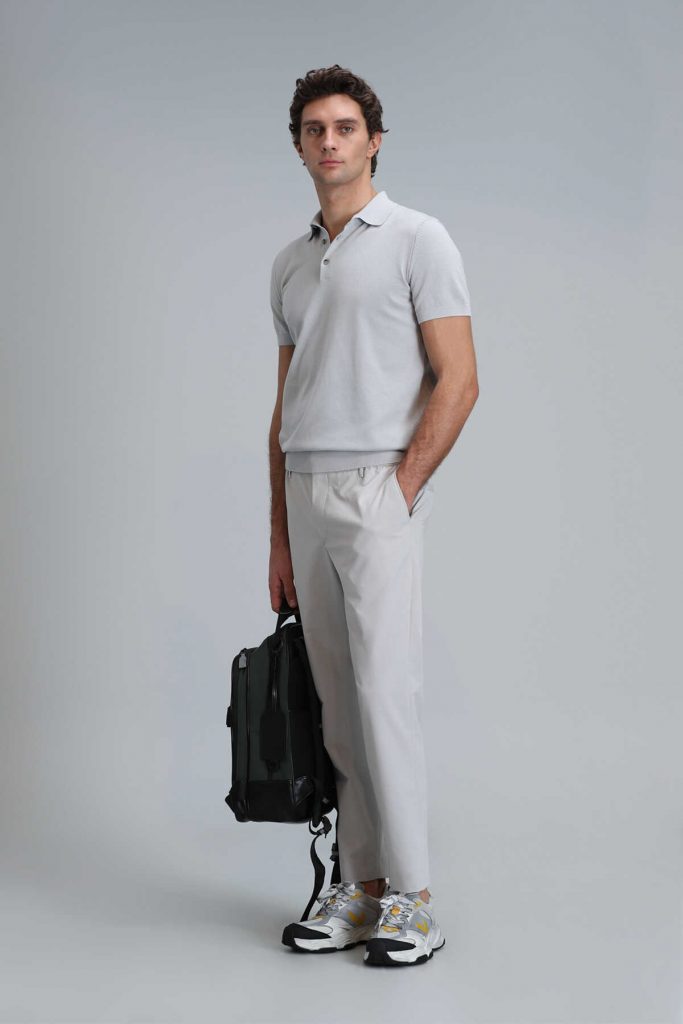 Умные мужские брюки чино Glen Slim Fit цвета камня, размеры 44-60 — изображение 4