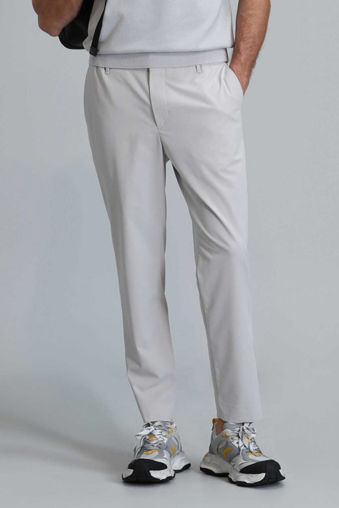 Умные мужские брюки чино Glen Slim Fit цвета камня, размеры 44-60 — изображение 2