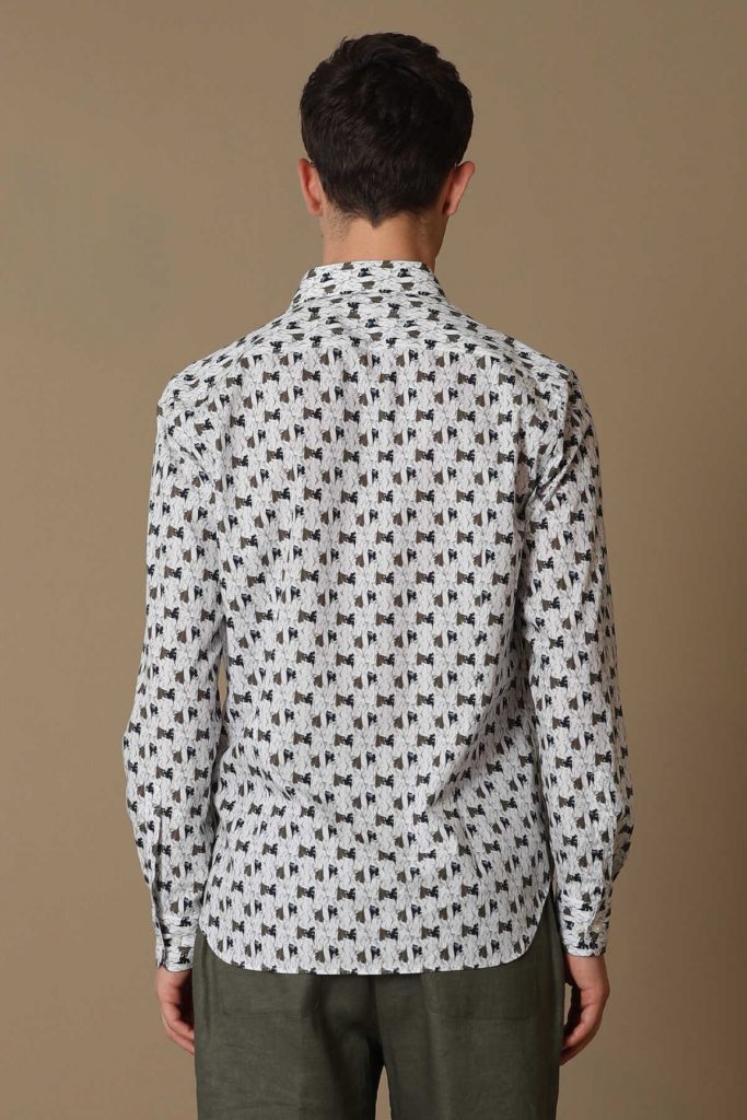 Умная рубашка для мужчин Slim Fit, цвет зелёный, размеры L и M — изображение 6
