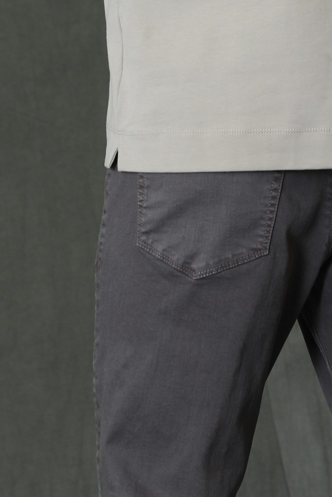 Серые брюки с боковыми карманами slim fit, размеры 46-58 — изображение 4