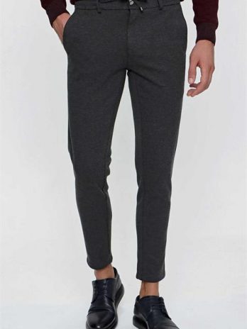 Мужские спортивные брюки Morven антрацитовые, slim fit, с затяжкой и эластичным поясом, 77% полиэстер, 21% вискоза, 2% лайкра