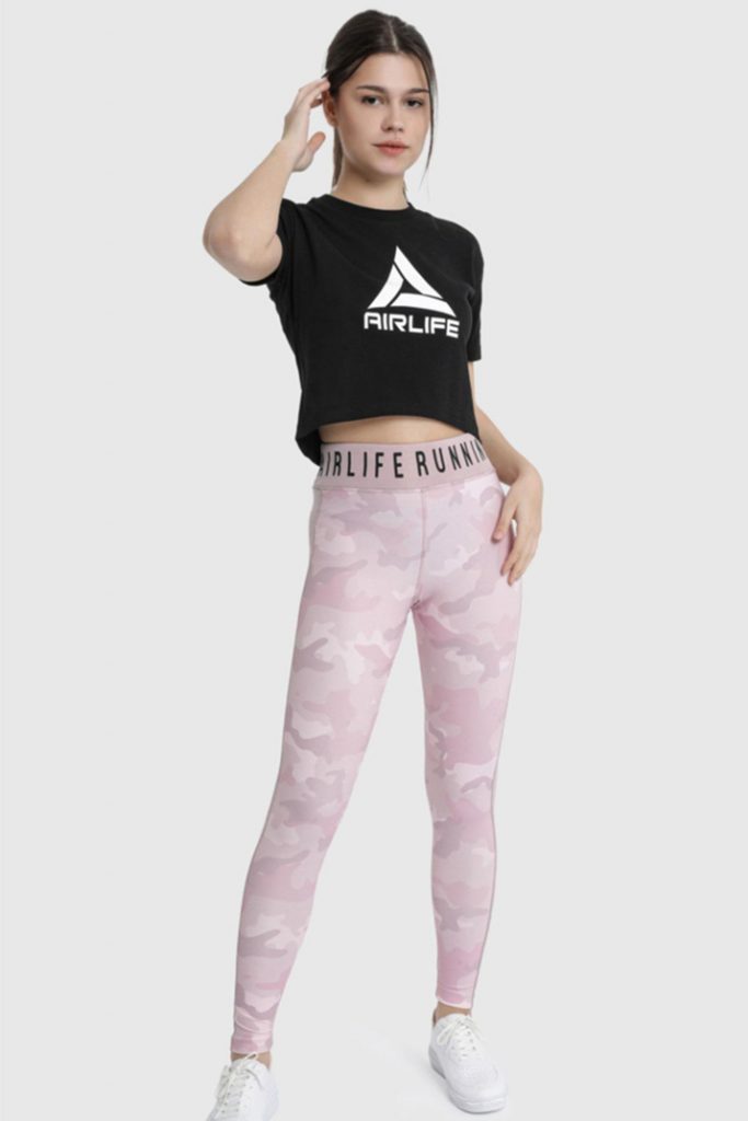 Женские беговые лосины | Розовые 22019, размеры S, M, L, XL от бренда Underwear
