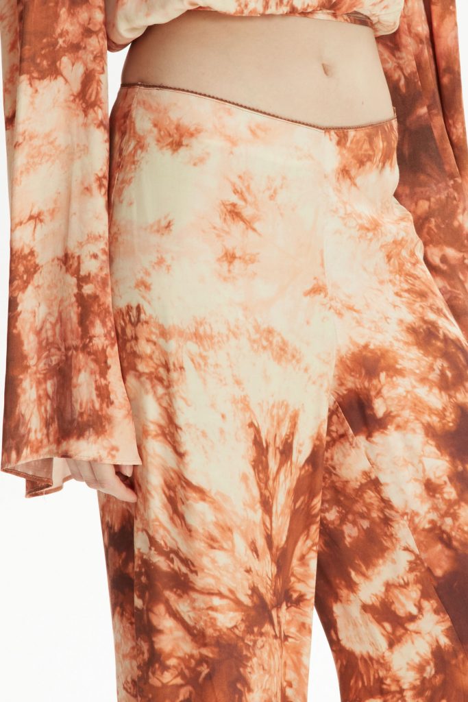 Испанские брюки с оранжевым рисунком Empirme, 100% вискоза, размеры S, M, L, XL, XS