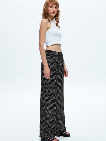 К pantalon с корсетным дизайном Empirme черного цвета от бренда ADL, размеры 34, 36, 40, 46, мягкая ткань 57% фло́ш, 43% вискоза