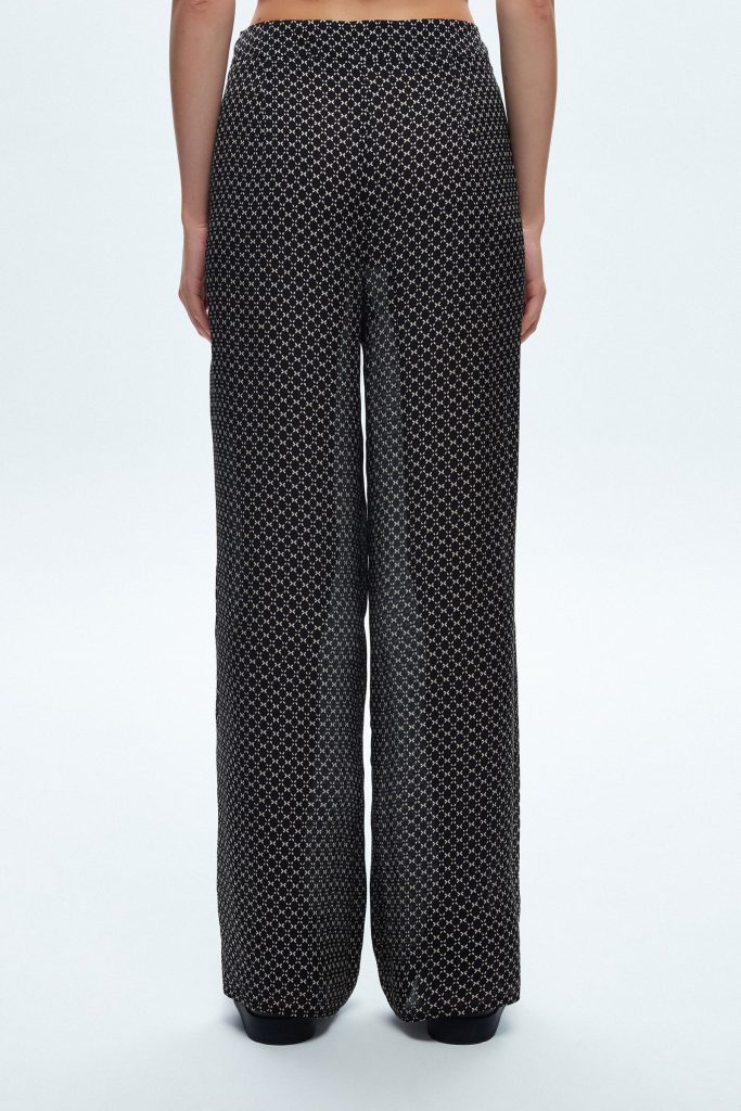 К pantalon с корсетным дизайном Empirme черного цвета от бренда ADL, размеры 34, 36, 40, 46, мягкая ткань 57% фло́ш, 43% вискоза — изображение 3