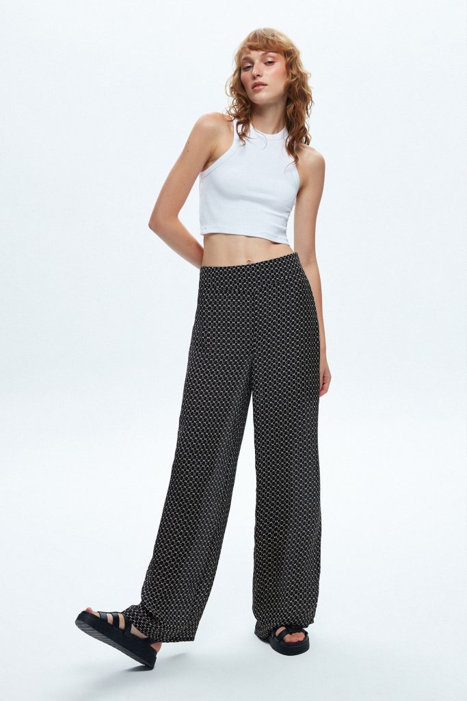 К pantalon с корсетным дизайном Empirme черного цвета от бренда ADL, размеры 34, 36, 40, 46, мягкая ткань 57% фло́ш, 43% вискоза — изображение 7