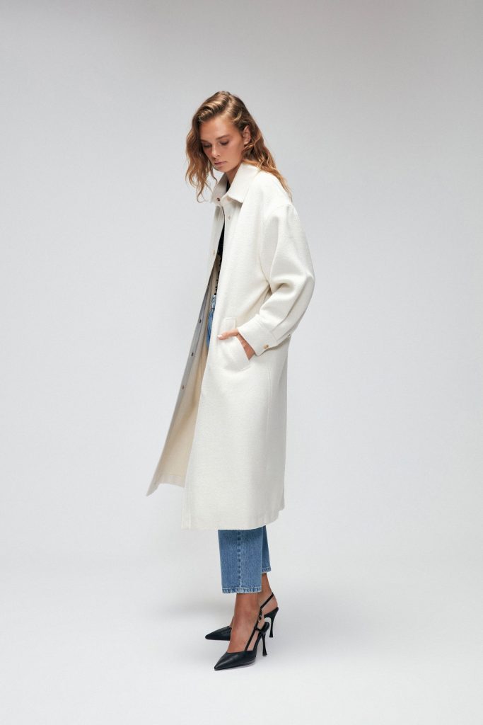 Куртка с кнопками Moda Tutkusu, мужской воротник, свободный крой, акрил, полиэстер, повседневный стиль, размеры 44 и 46 — изображение 3