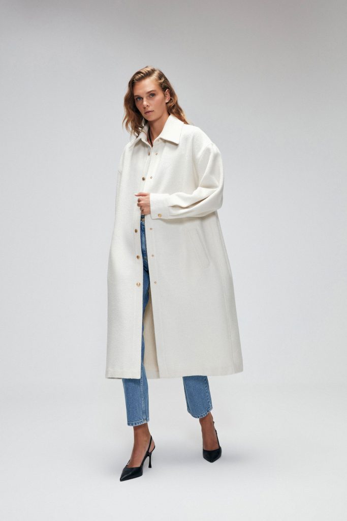 Куртка с кнопками Moda Tutkusu, мужской воротник, свободный крой, акрил, полиэстер, повседневный стиль, размеры 44 и 46 — изображение 10