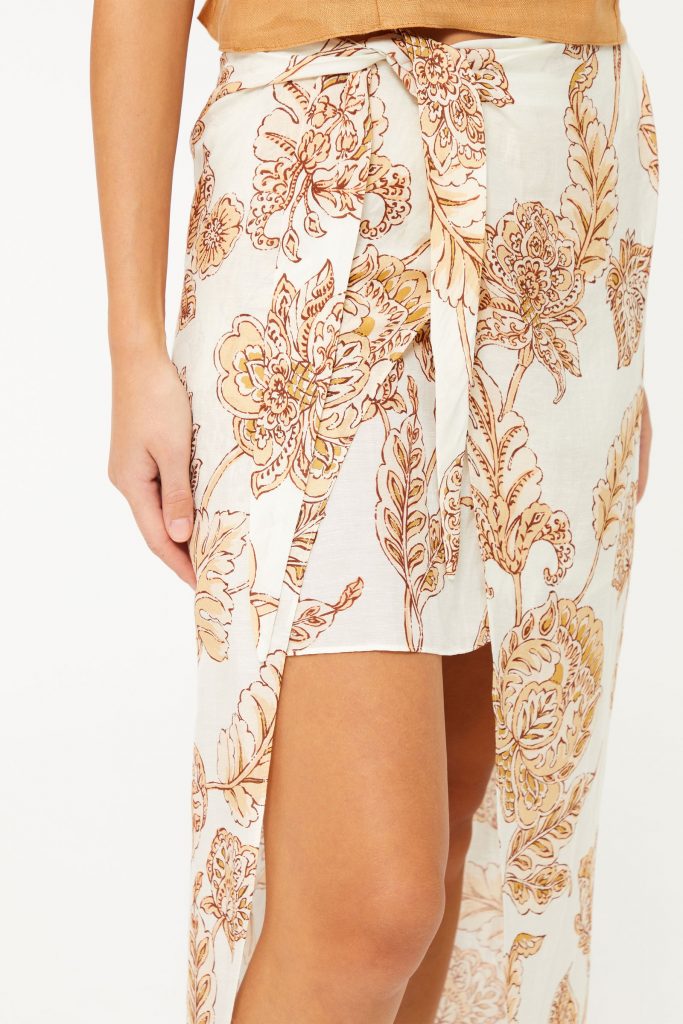 Женская миди-юбка Empirme Camel от MAVI, состав: 47% лен, 36% вискоза, 17% rayon, размер S, XS, M, машинная стирка, не сушить в машине