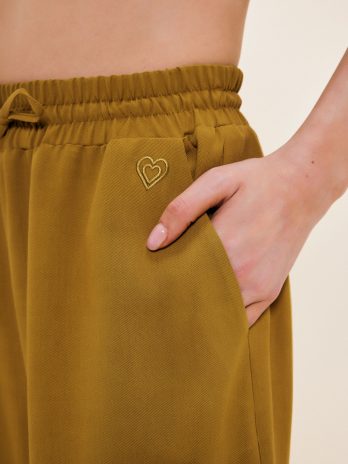 Штаны Olive Moda с резинкой на талии, свободный крой, состав 50% ЛЙОЦЕЛЛ и 50% ВИСКОЗА, стиль Casual, размеры 34-44