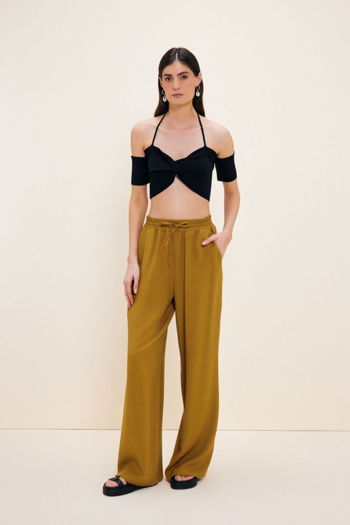Штаны Olive Moda с резинкой на талии, свободный крой, состав 50% ЛЙОЦЕЛЛ и 50% ВИСКОЗА, стиль Casual, размеры 34-44 — изображение 8