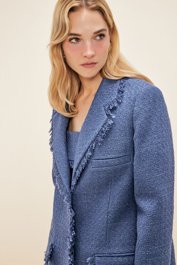 Твитовый жакет Mavi Moda Tutkusu, хлопок и полиэстер, 50% полиэстер, 35% акрил, 15% хлопок, стиль от дня к ночи, размеры 34-42 — изображение 2
