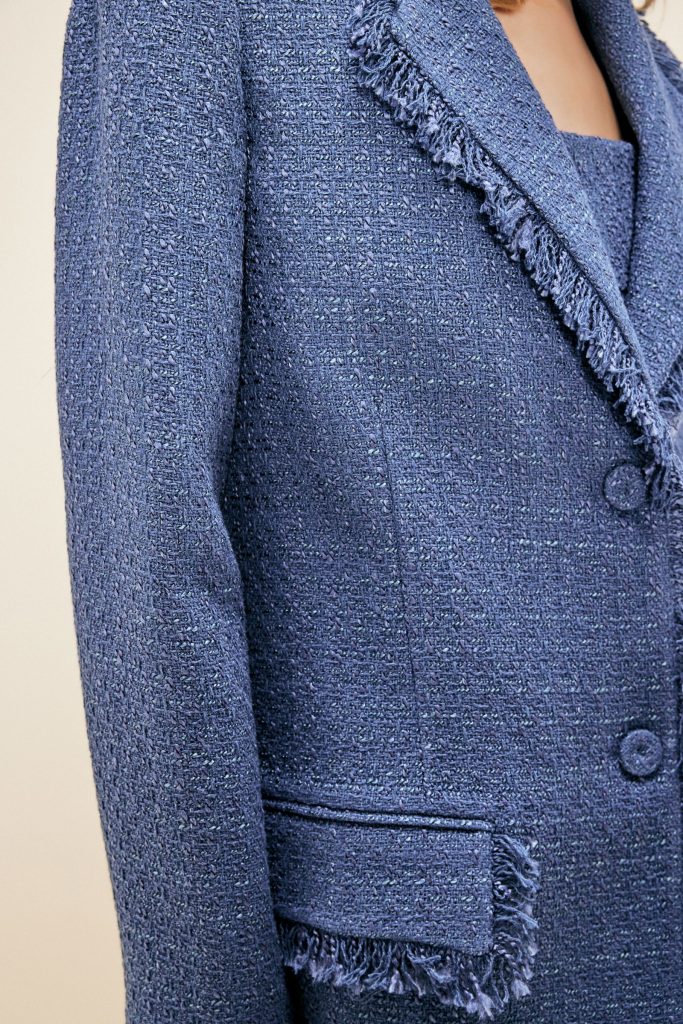 Твитовый жакет Mavi Moda Tutkusu, хлопок и полиэстер, 50% полиэстер, 35% акрил, 15% хлопок, стиль от дня к ночи, размеры 34-42 — изображение 6