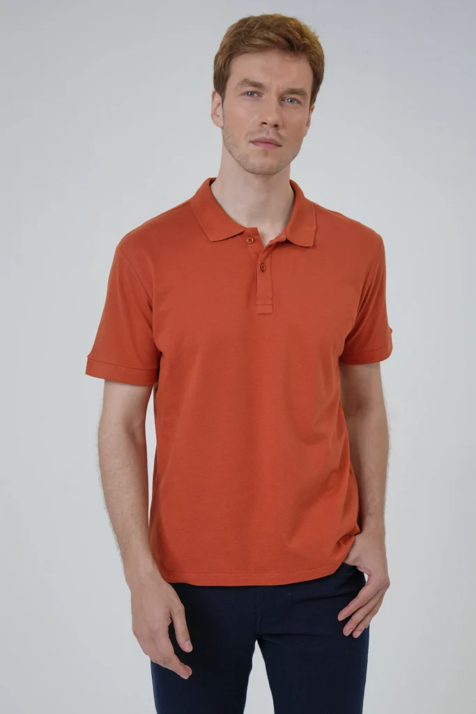 Поло-майка Slim Fit с армированным воротником, 100% хлопок, цвета розовый, размеры XL, M, XXL, производство Турция