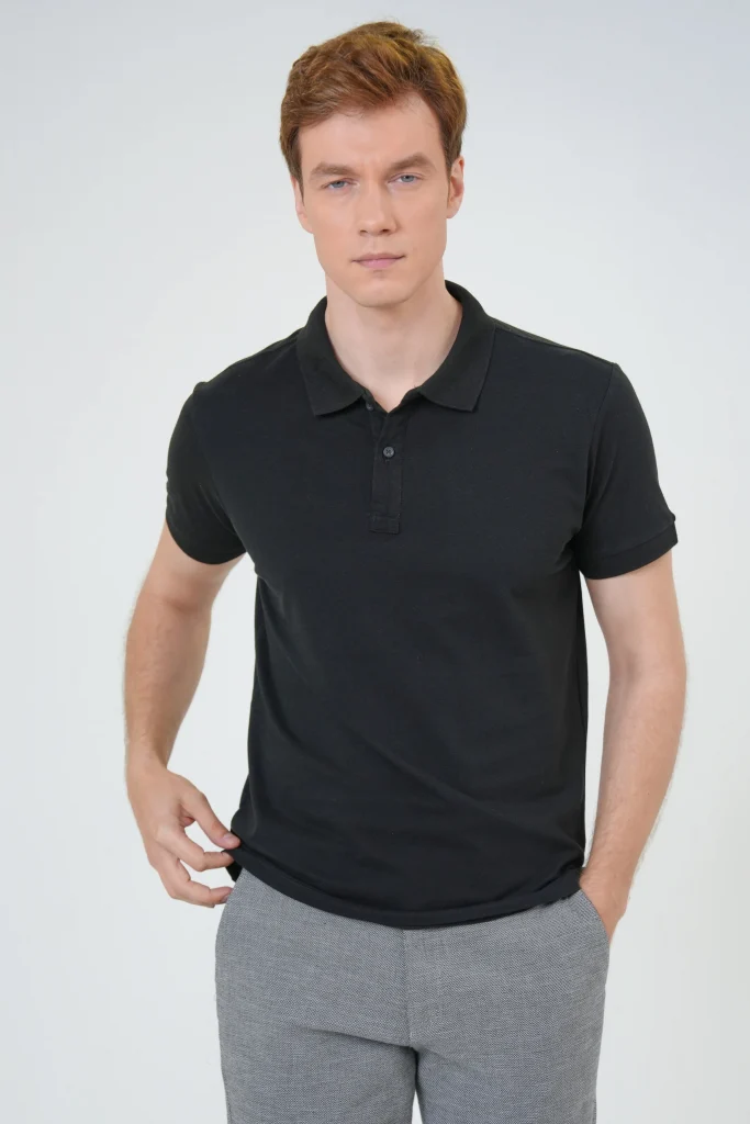 Поло с честным воротником Slim Fit из 100% хлопка, модель с армированным воротником, цвет: розовый, размеры: XL, L, M, XXL — изображение 2