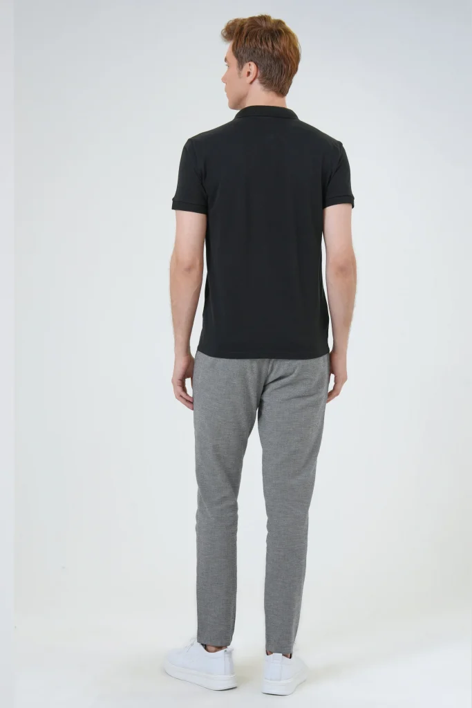 Поло с честным воротником Slim Fit из 100% хлопка, модель с армированным воротником, цвет: розовый, размеры: XL, L, M, XXL — изображение 4