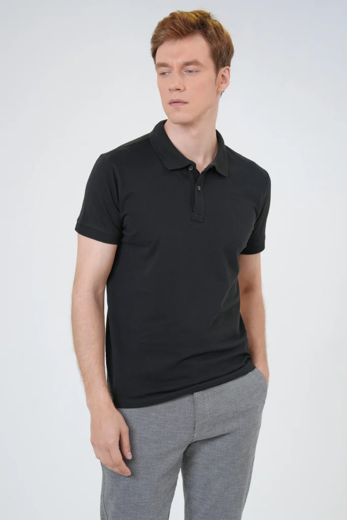 Поло с честным воротником Slim Fit из 100% хлопка, модель с армированным воротником, цвет: розовый, размеры: XL, L, M, XXL — изображение 3