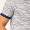 Поло-майка с принтом Slim Fit из 100% хлопка, белая, размер S, Турция — изображение 3