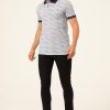 Поло-майка с принтом Slim Fit из 100% хлопка, белая, размер S, Турция — изображение 4