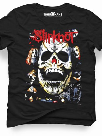 Мужская футболка Slipknot с маской, черная, размеры: XS, S, M, L, XL