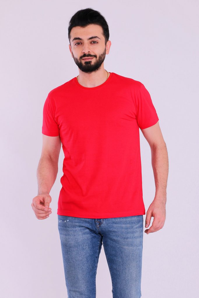 Красная базовая поло для мужчин Slim Fit из 100% органического хлопка, сертифицированного Ecotex и GOTS — изображение 4