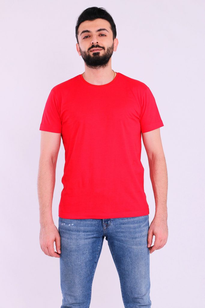 Красная базовая поло для мужчин Slim Fit из 100% органического хлопка, сертифицированного Ecotex и GOTS — изображение 5