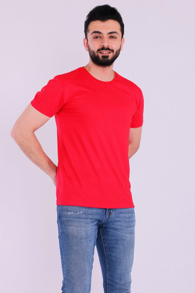 Красная базовая поло для мужчин Slim Fit из 100% органического хлопка, сертифицированного Ecotex и GOTS — изображение 6