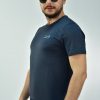 Мужская серая футболка slimfit с жаккардовым узором, дышащий материал, легкая и удобная, 100% отечественное производство — изображение 2