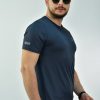 Мужская серая футболка slimfit с жаккардовым узором, дышащий материал, легкая и удобная, 100% отечественное производство — изображение 3