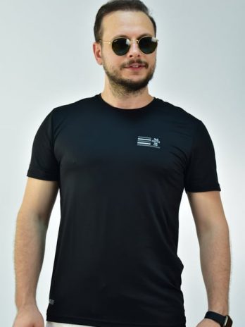 Мужская спортивная футболка Escetic Slimfit с круглым вырезом, дышащая, черная, 100% легкая, удобная и качественная, размеры XL, L, XXL