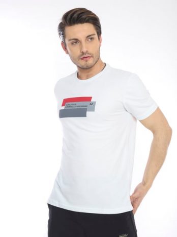 Эскетик белая мужская футболка regular fit из хлопка с дышащей тканью для спорта XXL
