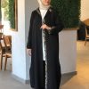 Широкие брюки бürümcük черного цвета, размеры 36-52, стильный дизайн, комфортная ткань для идеального сочетания комфорта и элегантности — изображение 2