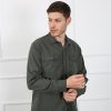 Мужская рубашка Regular Fit OLIVE из Тенсела с хлопком и эластаном, размеры S, M, L, XL, XXL — изображение 3
