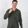 Мужская рубашка Regular Fit OLIVE из Тенсела с хлопком и эластаном, размеры S, M, L, XL, XXL