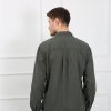 Мужская рубашка Regular Fit OLIVE из Тенсела с хлопком и эластаном, размеры S, M, L, XL, XXL — изображение 6