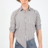 Мужская рубашка EG 1839 бежевого цвета из 60% хлопка и 40% полиэстера, размеры S, M, L, XL, XXL — изображение 5
