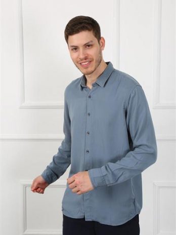 Мужская рубашка Slim Fit LODOS из 100% хлопка, разные размеры S-XXL, идеально подходит для стильных образов