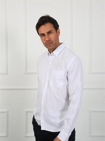 Мужская белая рубашка Eg 1842-01 из 100% хлопка, размеры S, M, L, XL, XXL