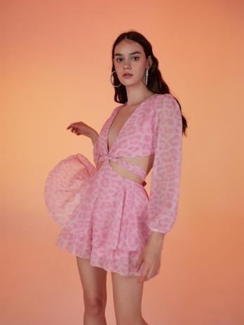 Платье Pinky розовое, размеры S, XS, M, L