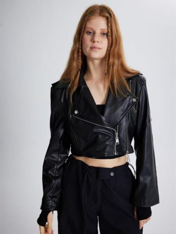 Кожаная куртка Petter черная, размеры S, XS, L, M