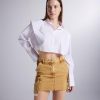 Кюлот с эффектом ржавчины, цвет верблюжий, размеры M/28, XS/24, S/26, L/30