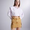 Кюлот с эффектом ржавчины, цвет верблюжий, размеры M/28, XS/24, S/26, L/30 — изображение 4