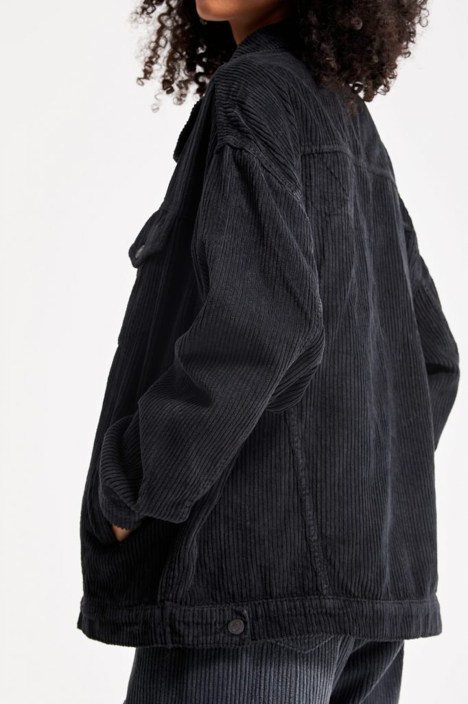 Женский Oversize жакет из вельвета цвет фюме, доступен в размерах XS/S и M/L