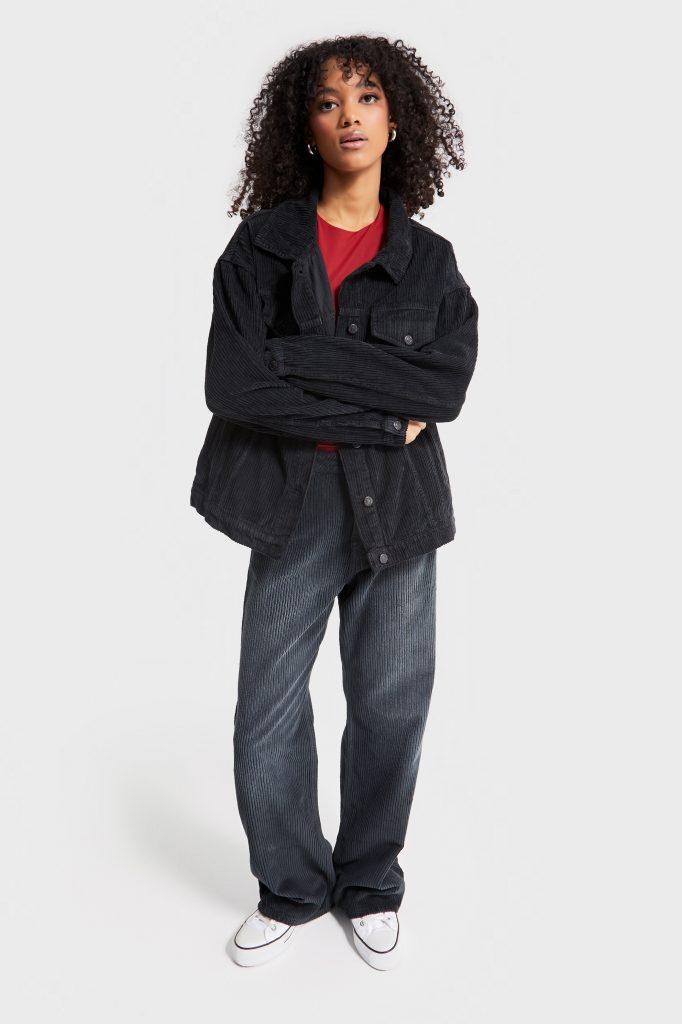 Женский Oversize жакет из вельвета цвет фюме, доступен в размерах XS/S и M/L — изображение 5