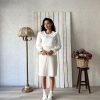 Короткая юбка из кашемира с узким кроем, 30% шерсти, длина 55-60 см, доступна в размерах 1, 2 и 3 — изображение 3